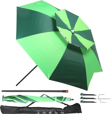 Produktbild von Outdoor Beach Regenschirm 360 Grad Verstellbares Fischerei Sonnenschattenschutz mit Tragetasche
