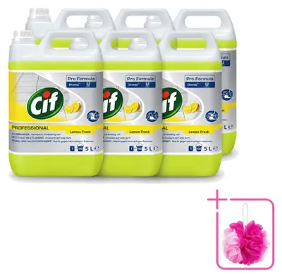 Produktbild von 6 x Cif Allesreiniger Zitrone 5 l - Sparpackung - 6 Stücke