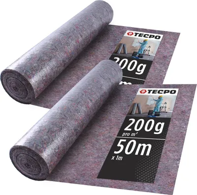 Produktbild von TECPO 2x Malervlies Abdeckvlies 50x1m rutsch- und wasserfest 200g/m²