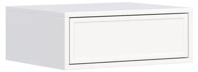Produktbild von Selsey Velveto – Nachttisch hängend mit Schublade, weiß, 50 cm