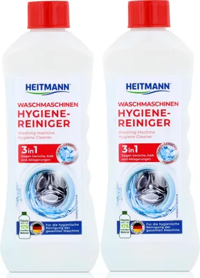 Produktbild von Heitmann Waschmaschinen Hygiene Reiniger 250ml gegen Kalk und Gerüche (2er Pack)