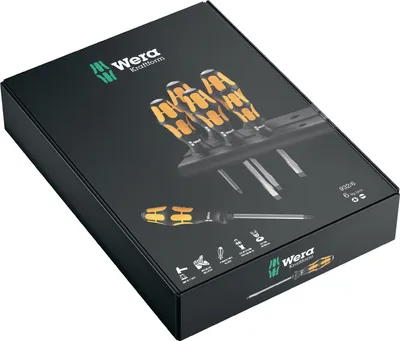 Produktbild von Wera 050-18282001 Wera Schraubendr.Set 6tlg Profi, schwarz/gelb (1 Set)