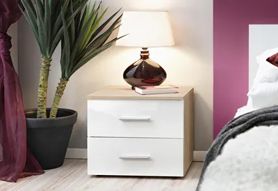 Immagine prodotto di Camera da letto Designer Beige Comodino Arredamento moderno Tavolini