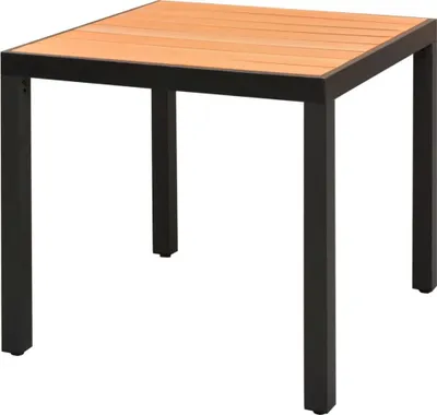Zdjęcie produktu dla vidaXL Stół ogrodowy brązowy 80x80x74 cm aluminium i WPC