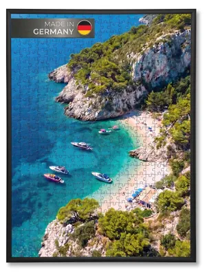 Produktbild von K-Möbel Puzzle Rahmen 49,3x69,3 cm in Schwarz Aluminium Profil - Germany - Puzzlerahmen 1000 Teile - 49,3 x 69,3 cm - Bilderrahmen für Puzzle 1000 Teile - Aluminiumrahmen