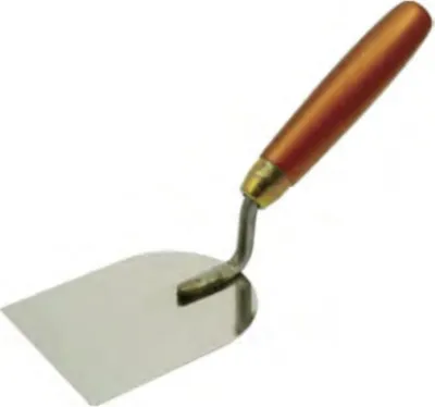 Produktbild von Stukkateurspachtel aus rostfreiem Stahl mit Holzgriff 80 mm
