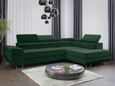 Produktbild von Sofa Couchgarnitur Sofagarnitur ALMA L mit Schlaffunktion und Bettkasten Wohnlandschaft Couch Polsterecke Eckcouch Polstergarnitur 15 Farben