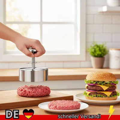Produktbild von 2025 Hamburgerpresse Hamburger-Patty-Maker Antihaftbeschichtete Burgerpresse