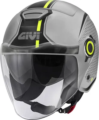 Produktbild von Jet Helm GIVI 12.5 Graphic Touch Matt Grau Gelb größe S