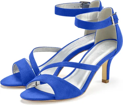 Produktbild von LASCANA Sandalette offener Schuh, Riemchensandalette, Sommerschuh royalblau Größe 39