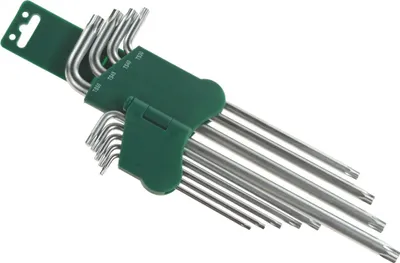 Obrázok produktu pre Jonnesway torx kľúč typ "l" sada 9 ks extra dlhých 5-uholníkových kľúčov h16109s
