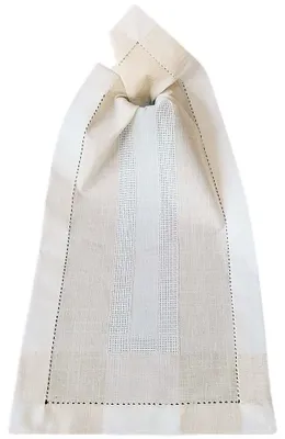 Produktbild von Tischläufer ALMA Leinenoptik mit Hohlsaum Polyester beige 35 x 70 cm