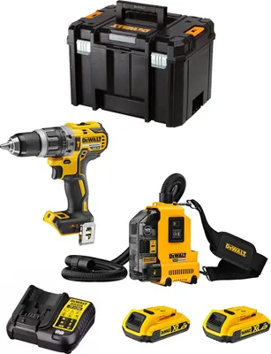 Immagine prodotto di DeWALT Kit DWK212 (DCD796 + DWH161 + 2 x 2,0 Ah + DCB107 + TSTAK VI)