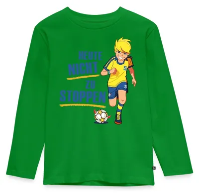 Produktbild von Spreadshirt Teufelskicker Heute Nicht Zu Stoppen Kinder Premium Langarmshirt, 98/104 (2 Jahre), Grün