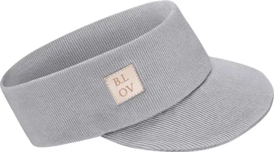 Produktbild von Bubalove | Kinder Stirnband mit Schirm | Grau | 48-52 cm, Baseball Cap | Stirnbander | Kappe, handgenähtes Baumwollstirnband