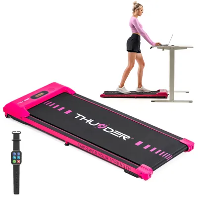 Produktbild von Laufband Thunder IDEA-PINK 101x38cm 6km/h FitShow LED Bluetooth Lautsprecher Transportrollen