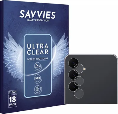 Produktbild von 18x Für Samsung Galaxy S25 FE Enterprise Edition (NUR Kameraschutz) Schutzfolie Savvies Displayschutz Display Schutz Folie Klar Transparent