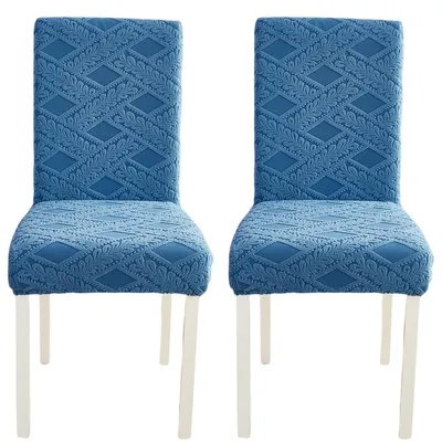Produktbild von Stuhlhussen für Esszimmer, 2er-Set Stuhlhussen, Stretch-Küchenstuhlhussen