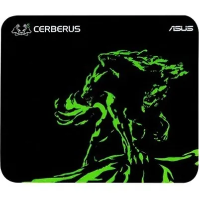 Obrázok produktu pre ASUS Cerberus Mat Mini, Čierna, Zelená, Obrázok, Textil, Guma, Herná podložka pod myš