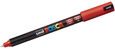 Immagine prodotto di UNIBALL Marker UNI POSCA PC-1MR rot 6 Stück Verkaufseinheit 665536 4902778089859