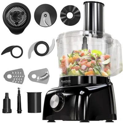 Zdjęcie produktu dla Malakser TurboTronic robot kuchenny mikser tarka 800W 1,2L Czarny