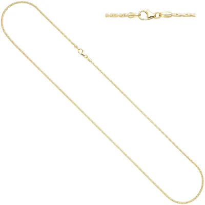 Produktbild von JOBO Kobrakette oval 333 Gelbgold 1,7 mm 50 cm Gold Kette Halskette Goldkette