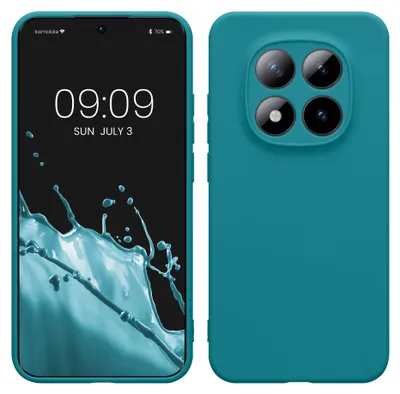 Produktbild von kwmobile Handyhülle für Xiaomi Redmi Note 15 Pro 5G Hülle - weiches Handy Silikon Case - Schutzhülle Cover - Petrol matt