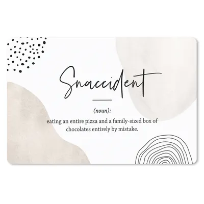 Produktbild von MuchoWow® Schreibtischunterlage Sprichwörter - Snaccident - Zitate - Wörterbuch - Snaccident Definition 60x40 cm - XXL Mauspad - Großes Mauspad