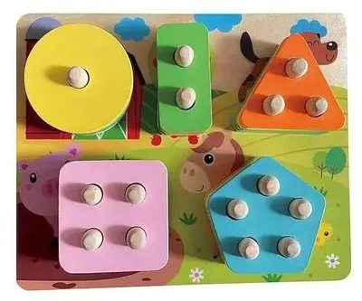 Produktbild von Holzpuzzle „Formen“ – Smily Play