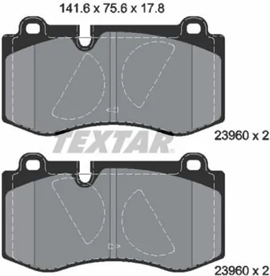 Obrázek produktu pro Brzdové Destičky Db Přední W211/221