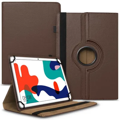 Produktbild von Tablet Tasche für Huawei MatePad SE 2022 Hülle Schutzhülle Schutz Case DrehbarFarbe Uni 360 Taschen:Braun