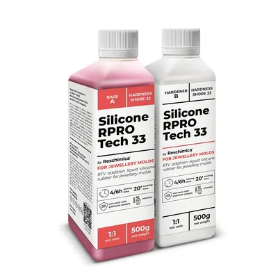 Obrázok produktu pre Silikónová guma 1:1 R PRO TECH 33, duplikačný silikón stredne tvrdý I odlievanie olova, žiaruvzdorný, silikón na odlievanie (1 kg)