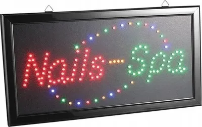 Image de Panneau lumineux LED Enseigne Salon SPA