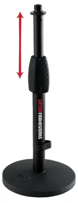 Produktbild von Mikrofonständer Mikrofonstativ Tischmodell - Höhenverstellbar 10 bis 15 Zoll - Standfuß 6 Zoll - Schwarz - Für Podcast und Aufnahme