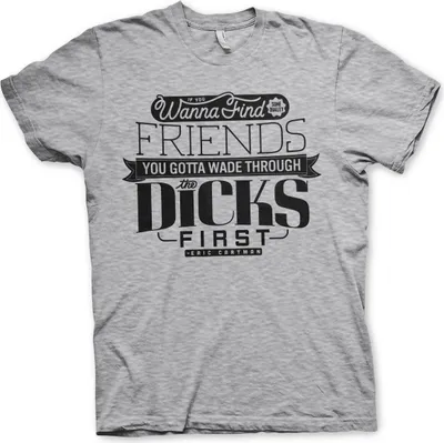 Produktbild von South Park - Wade Through The Dicks T-Shirt - X-Large - Heather-Grey