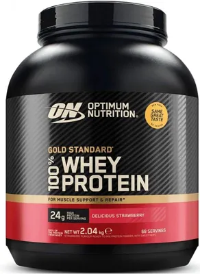 Produktbild von Optimum Nutrition Gold Standard 100% Whey Protein- 2,02kg Delicious Strawberry
