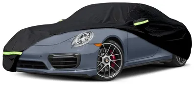 Immagine prodotto di Copertura per auto a 6 strati, impermeabile, per Porsche 911 (991/992/996/997). Copertura completa per tutte le stagioni, con porta a cerniera