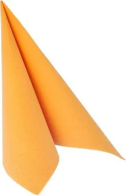 Produktbild von 160 Papstar Servietten ROYAL Collection 1/4-Falz 40 cm x 40 cm orange 16871