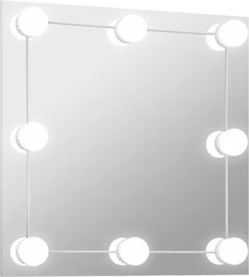 Obrázok produktu pre vidaXL Nástenné zrkadlo s LED osvetlením Square Glass
