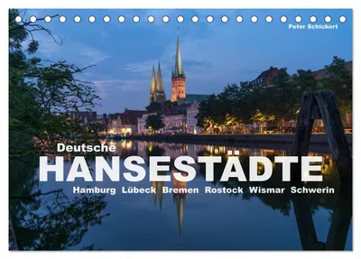 Produktbild von Deutsche Hansestädte (Tischkalender 2027 DIN A5 quer), CALVENDO Monatskalender