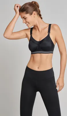 Produktbild von SCHIESSER Sport bh (1-pack), dames sportbeha actief high impact zwart