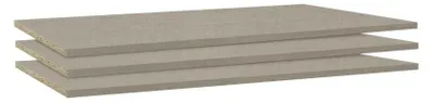 Produktbild von Fachboden 3er Set 107x45cm für Schweber Zubehör von Rauch Packs | Hellbraun