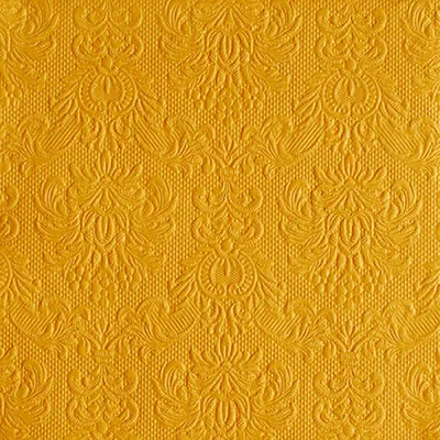 Produktbild von Servietten Papier 33x33cm Elegance geprägt 15 Stück Gelb