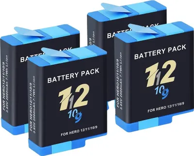 Obrázok produktu pre Batéria fotoaparátu, nabíjačka LCD, prenosná taška, 4 ks batérie