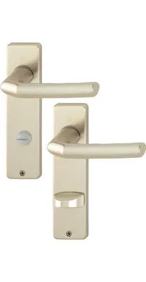 Produktbild von HOPPE Kurzschildgarnitur Birm.1117/202KP/AP Alu.F2 SK/OL eck.Drückergrt - 2572328