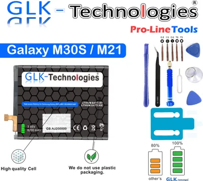 Produktbild von GLK für Samsung Galaxy M12 M127F /M21 M30s M307F /M31 M315F Akku NEU