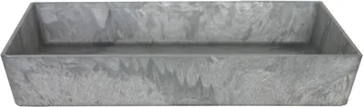 Produktbild von Eckiger Untersetzer Ella in Grau, Ø 23 x H 4 cm
