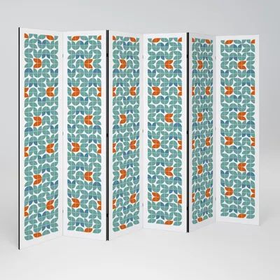 Produktbild von SpaceRebels Paravent Raumteiler - 6-teilig Raumtrenner, Druck 1-Seite - Raumtrenner - Trennwand Wohnung - Room Divider - Spanische Wand Deko Modern Sichtschutz