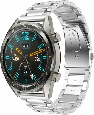 Produktbild von Strap-it Huawei Watch GT 2 Gliederarmband (Silber)