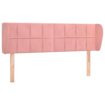 Produktbild von vidaXL Kopfteil mit Ohren Rosa 147x23x78/88 cm Samt